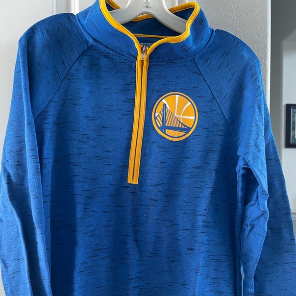 CLEARANCE Women’s Small Golden State Warriors Half Zip Long Sleeve Shirt! - Picture 3 of 9
